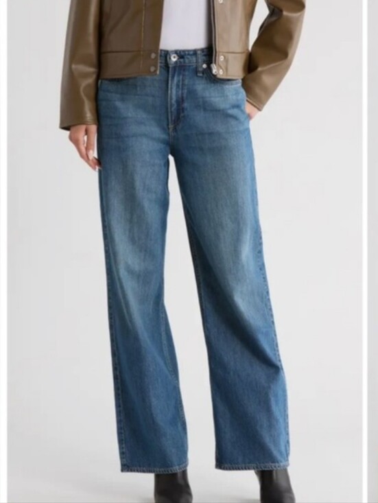rag & bone Denim - Rag &‎ Bone Lori mid rise wide leg jeans size 32 EUC